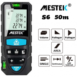 MESTEK S6 Laser οικονομικός μετρητής αποστάσεων 50m υψηλής ακριβείας